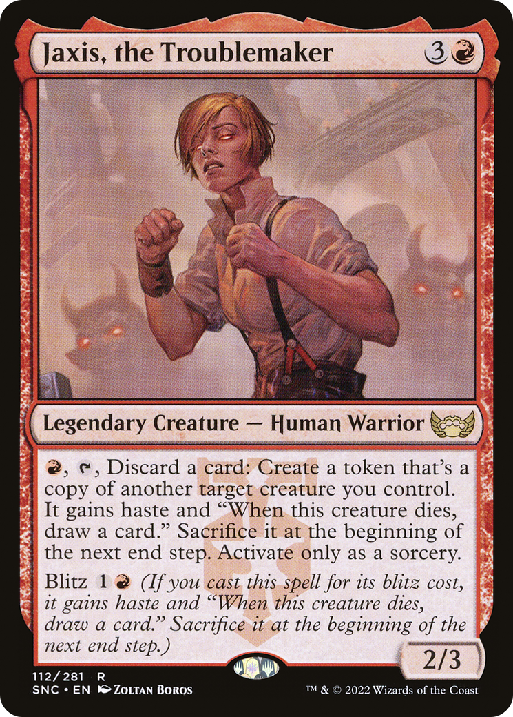 Jaxis, the Troublemaker [Streets of New Capenna] Foil