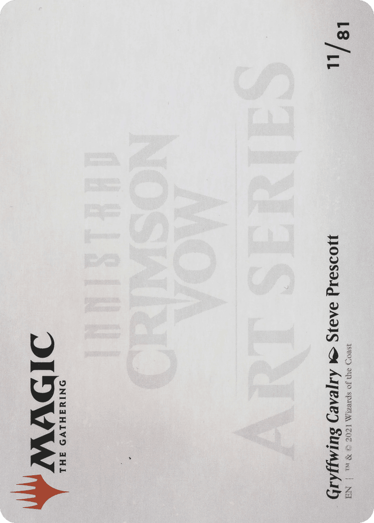 Gryffwing Cavalry // Gryffwing Cavalry (AVOW-011) - Crimson Vow Art Series (Borderless) Foil