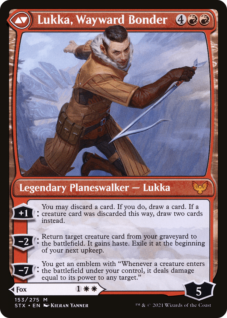 Mila, Crafty Companion // Lukka, Wayward Bonder |  (STX-153) [The List]