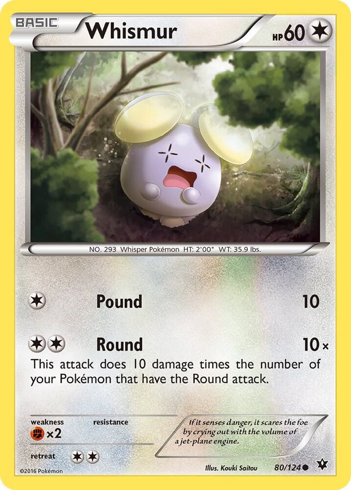 Whismur 80/124 (XY - Fates Collide) 