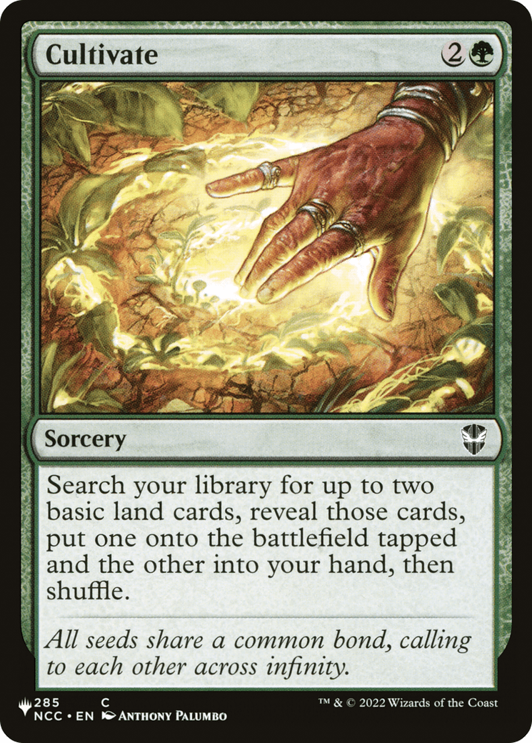 Cultivate |  (NCC-285) [The List]