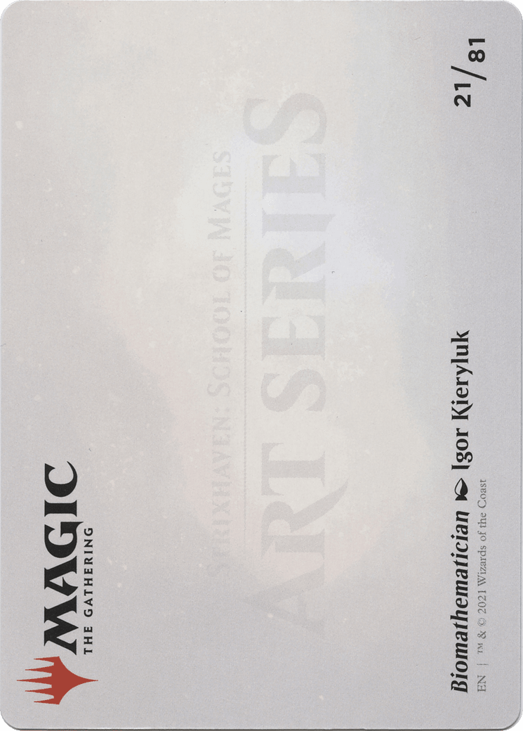 Biomathematician // Biomathematician (ASTX-021) - Strixhaven Art Series (Borderless)