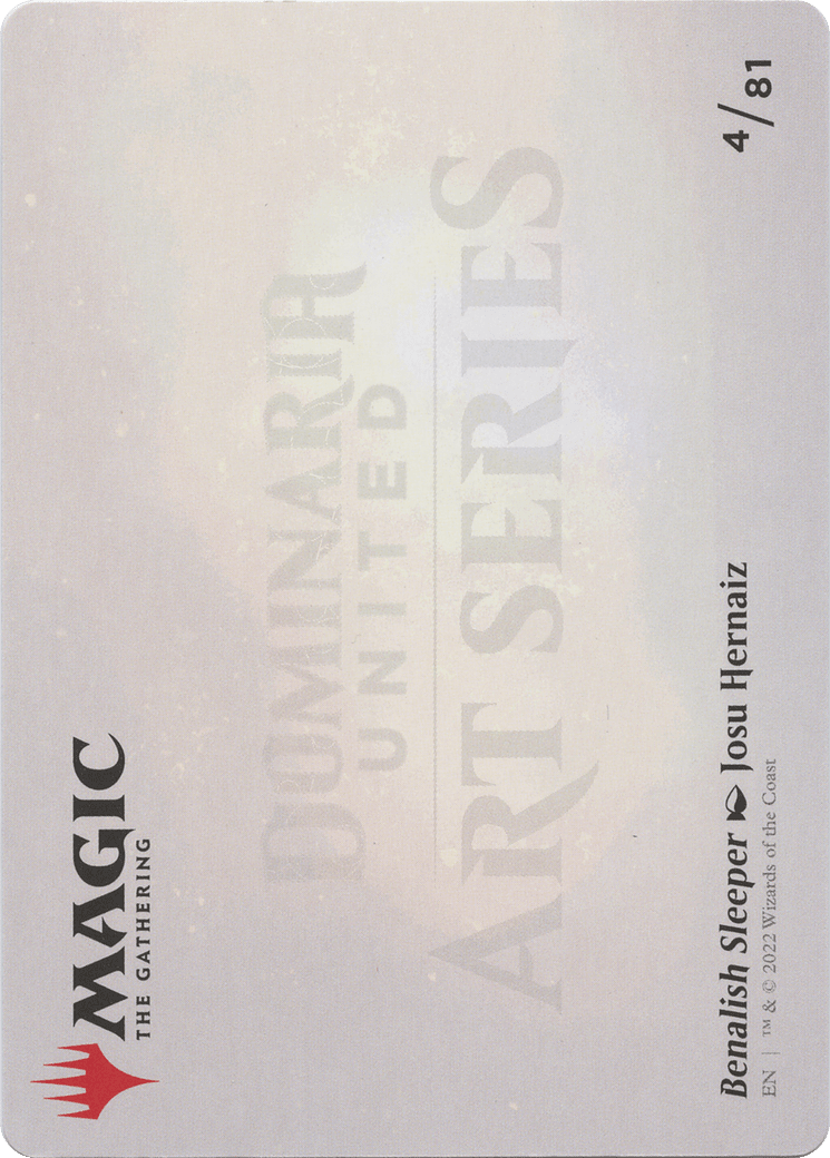 Benalish Sleeper // Benalish Sleeper (ADMU-004) - Dominaria United Art Series (Borderless) Foil