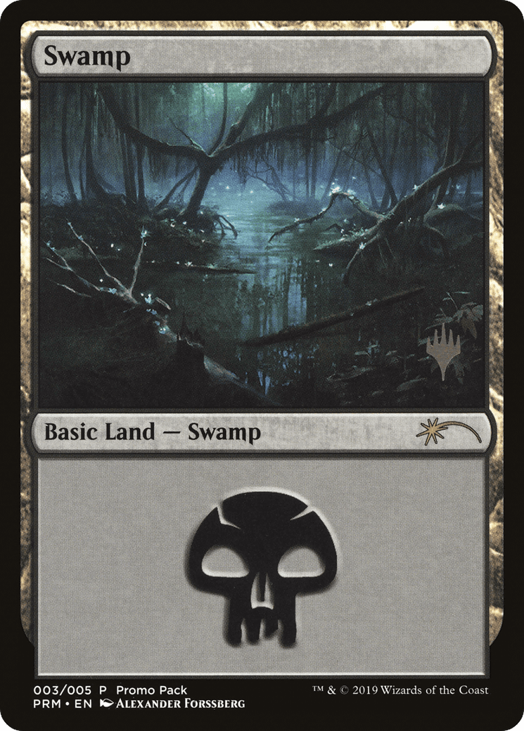 Swamp (3) [Core Set 2020 Promo Pack] Foil