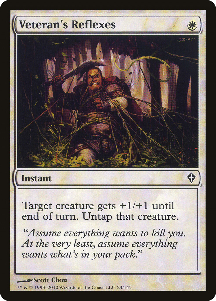 Veteran's Reflexes [Worldwake] Foil