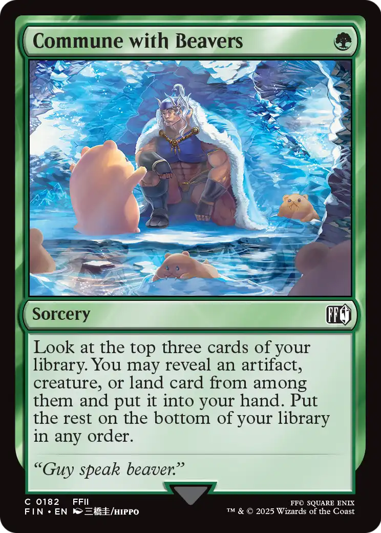 Commune with Beavers (182) [FINAL FANTASY]  Foil