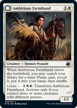 Ambitious Farmhand 2/277 (Innistrad: Midnight Hunt) 