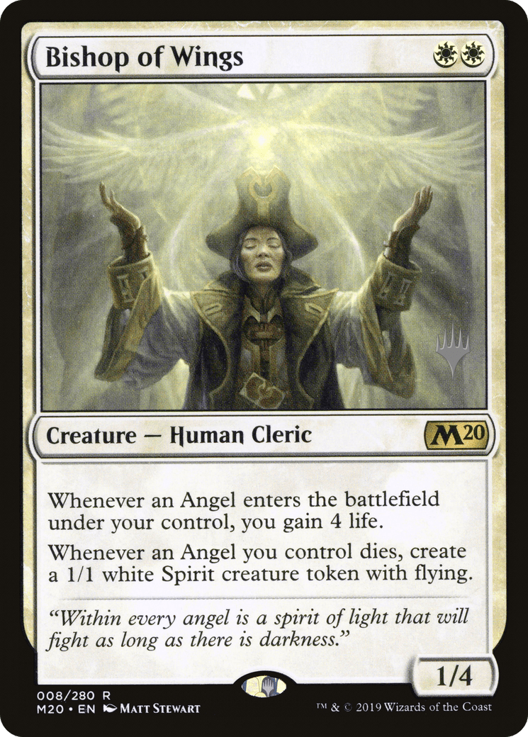 Bishop of Wings (Promo Pack) [Core Set 2020 Promos] Foil