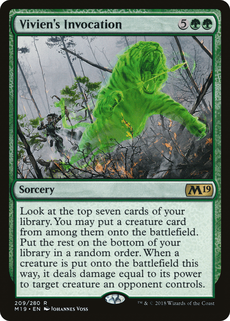 Vivien's Invocation [Core Set 2019] Foil