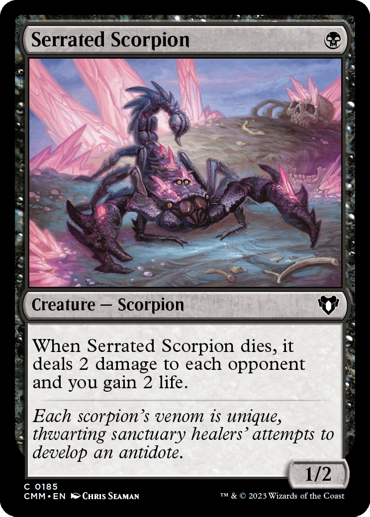 Serrated Scorpion [Commander Masters] Foil