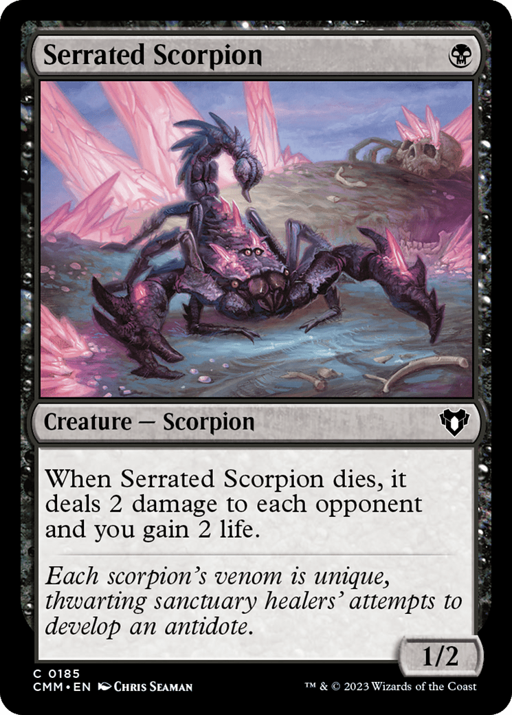 Serrated Scorpion [Commander Masters] Foil