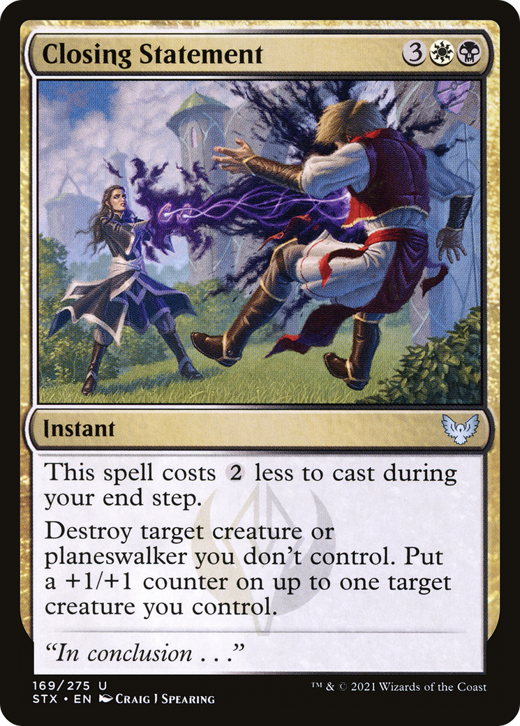 Closing Statement [Strixhaven: School of Mages] Foil
