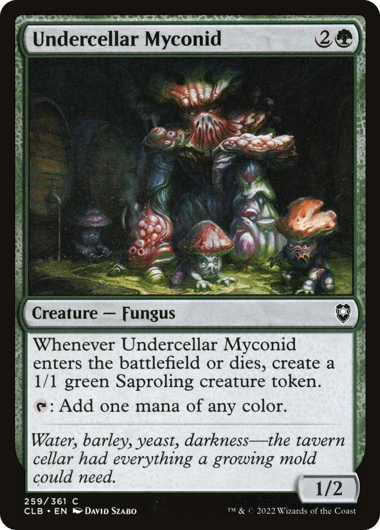 Undercellar Myconid [Commander Legends: Battle for Baldur's Gate] Foil