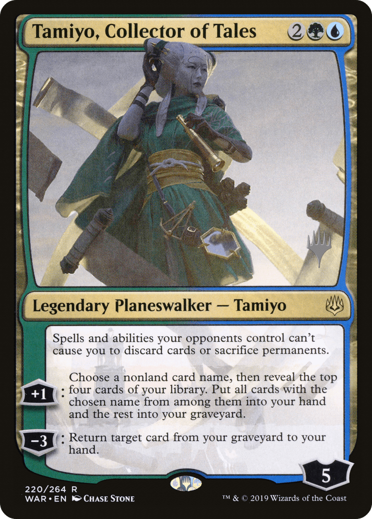 Tamiyo, Collector of Tales (Promo Pack) [War of the Spark Promos] Foil