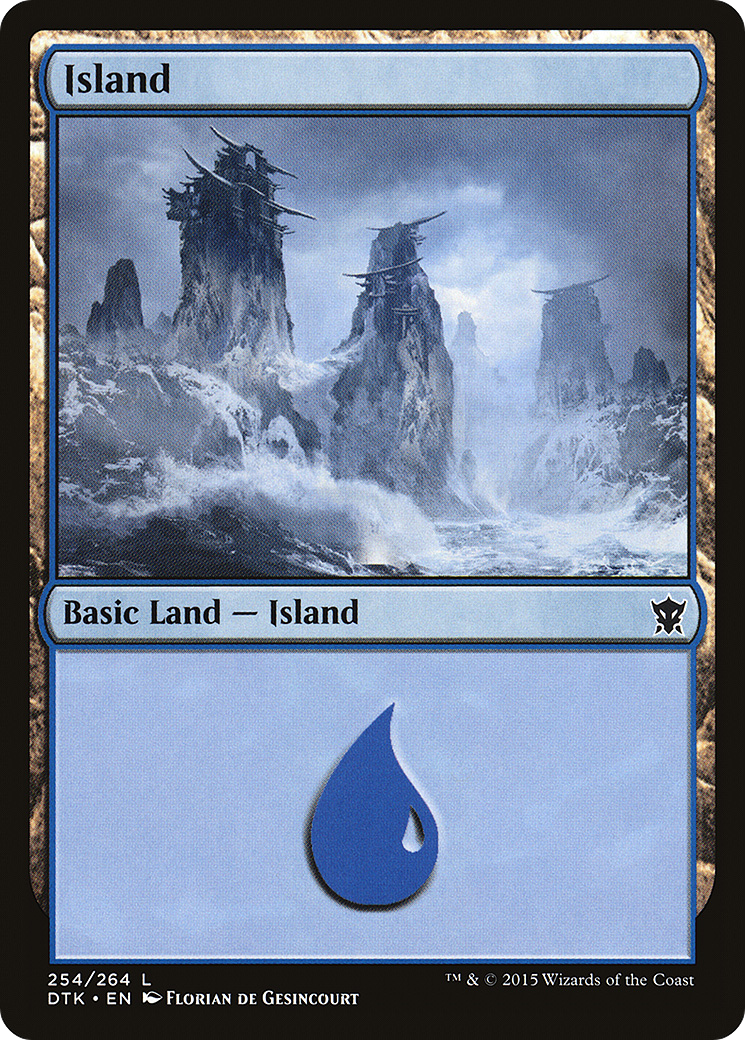 Island (254) [Dragons of Tarkir] Foil