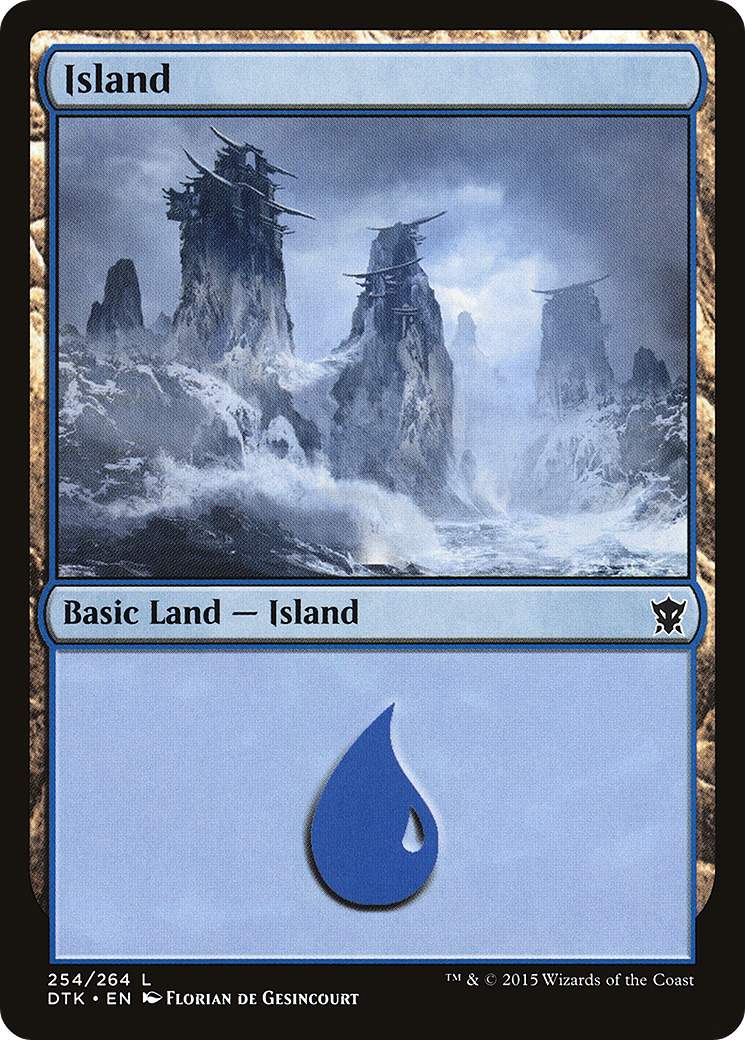 Island (254) [Dragons of Tarkir] Foil