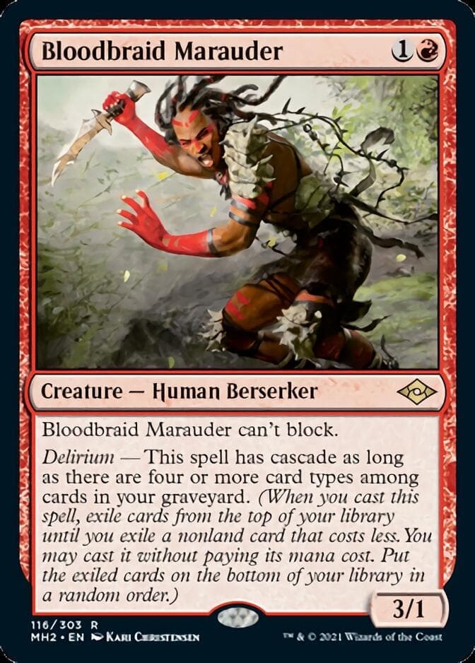 Bloodbraid Marauder [Modern Horizons 2] Foil