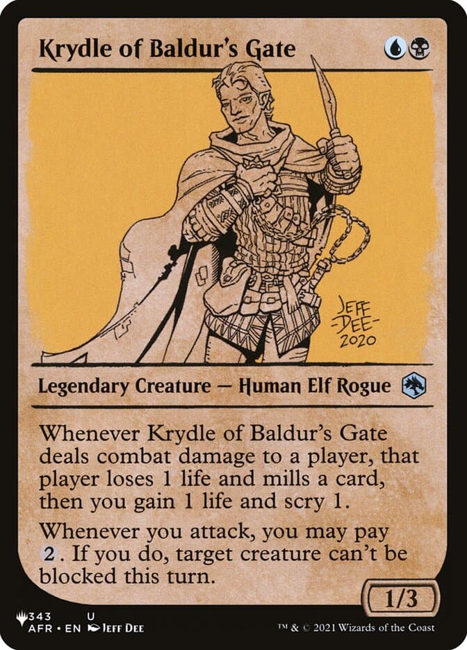 Krydle of Baldur's Gate |  (AFR-343) [The List]