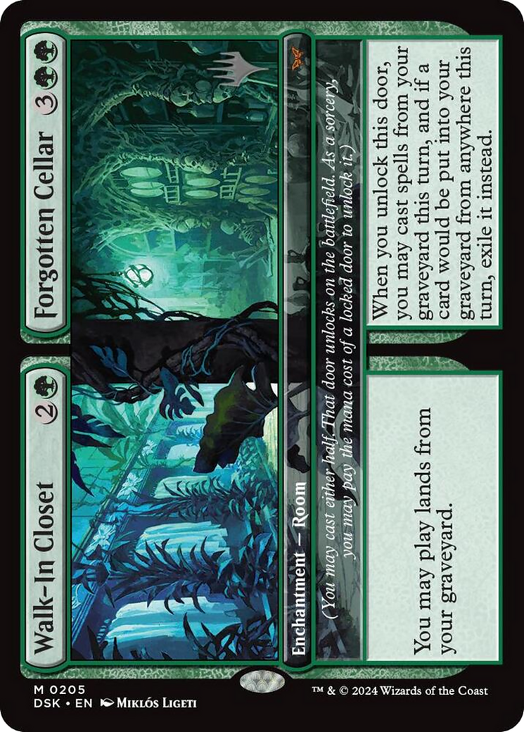 Walk-In Closet // Forgotten Cellar [Duskmourn: House of Horror Promos] Foil