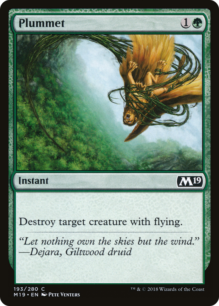 Plummet [Core Set 2019] Foil
