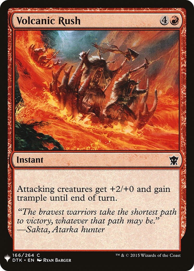 Volcanic Rush |  (DTK-166) [The List]