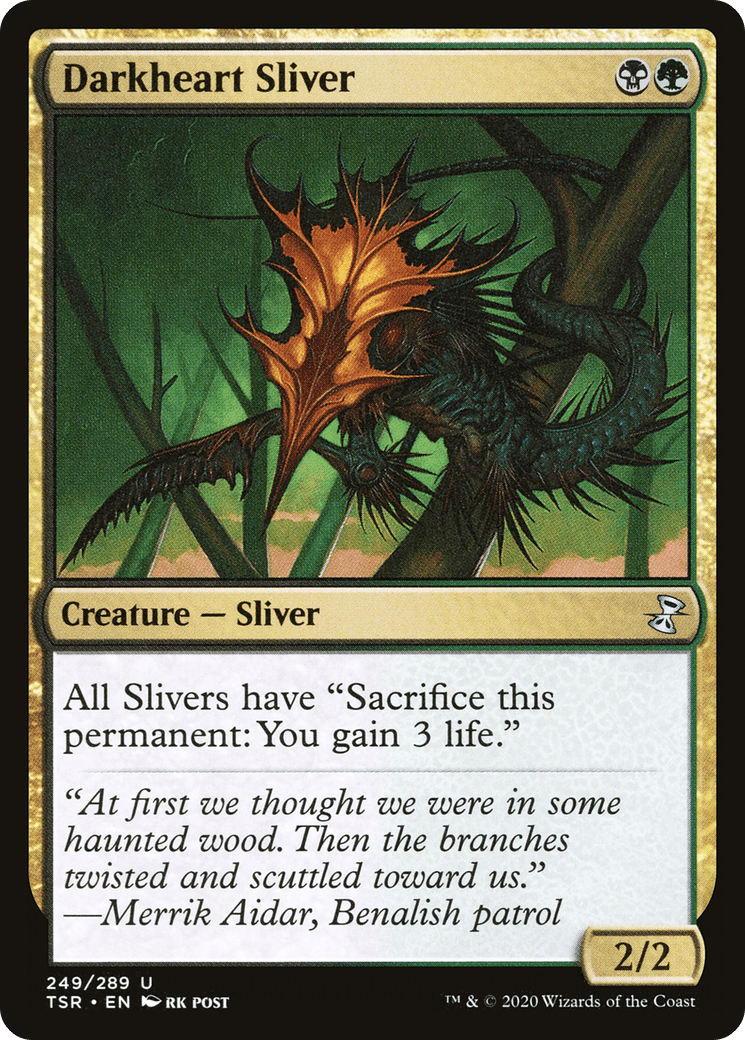 Darkheart Sliver [Time Spiral Remastered] Foil