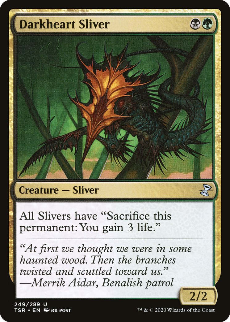 Darkheart Sliver [Time Spiral Remastered] Foil