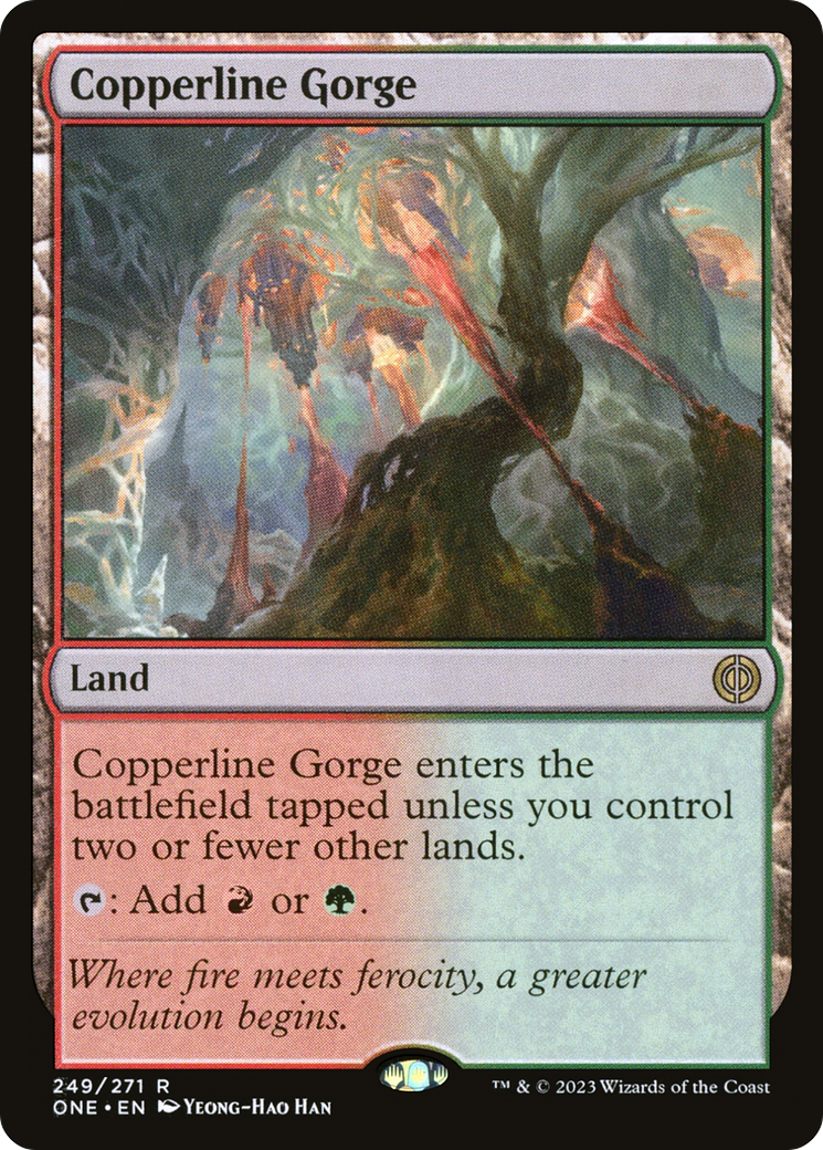 Copperline Gorge [Phyrexia: All Will Be One] Foil
