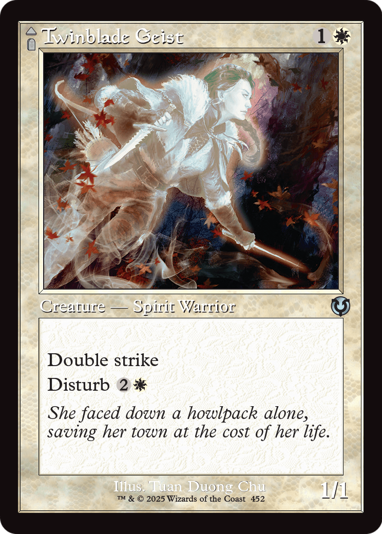 Twinblade Geist // Twinblade Invocation (Retro Frame) (-452) [Innistrad Remastered]