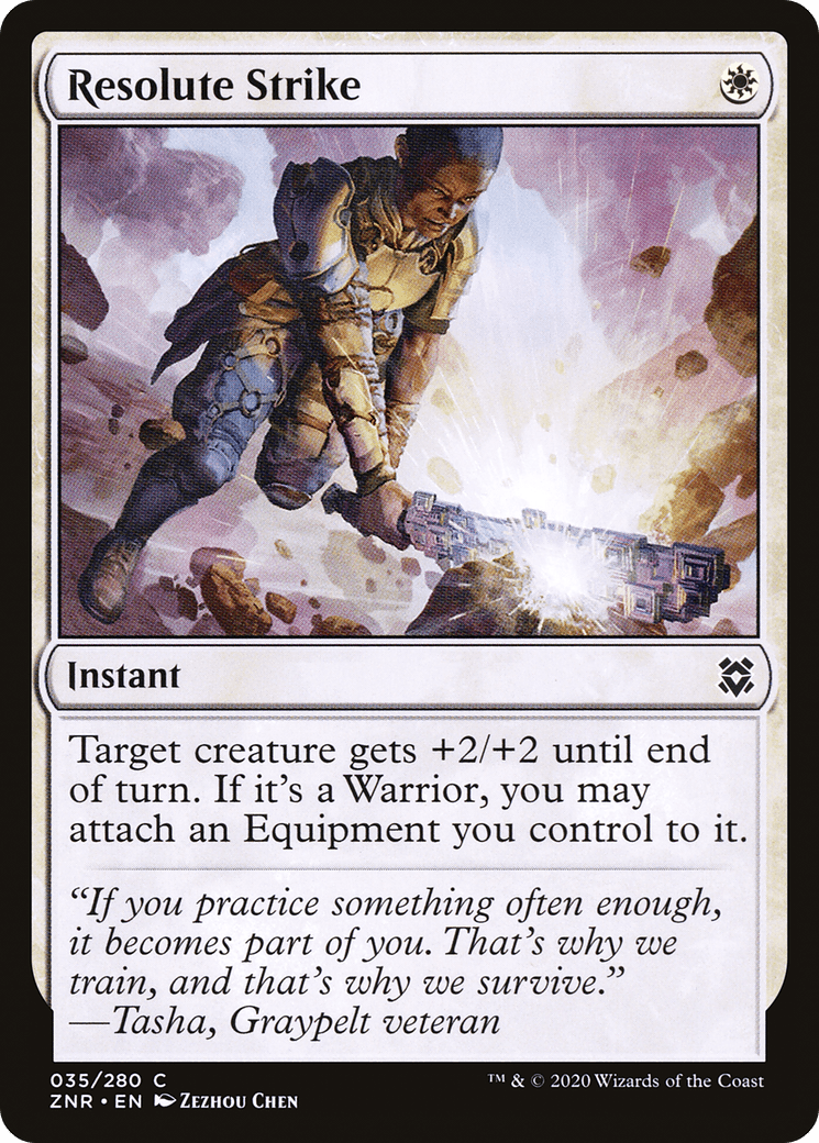 Resolute Strike [Zendikar Rising] Foil