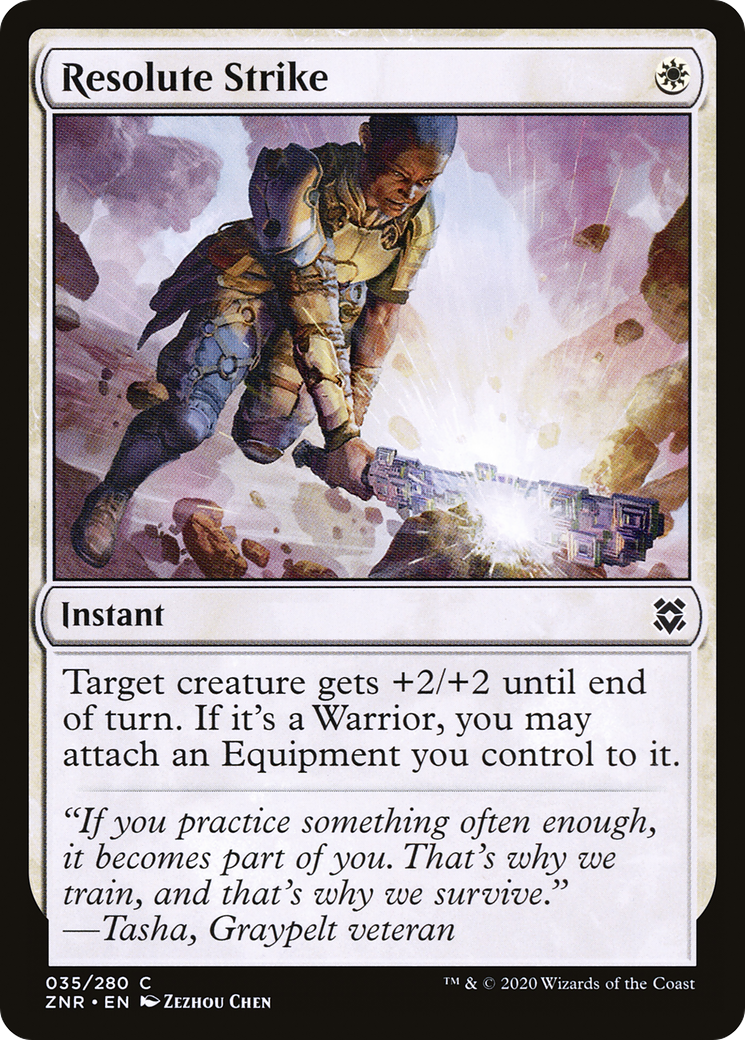 Resolute Strike [Zendikar Rising] Foil