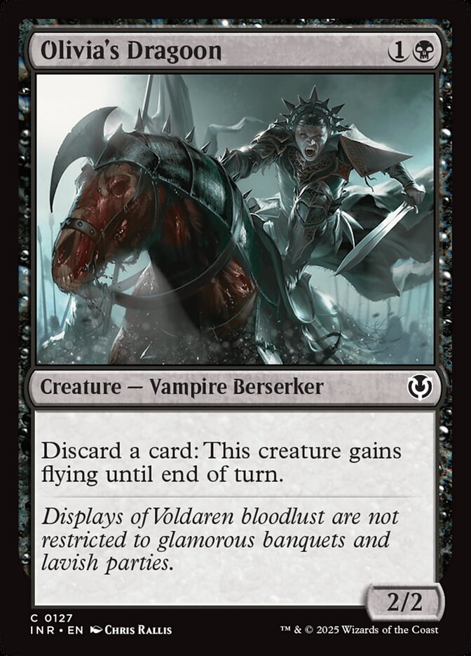 Olivias Dragoon 127 (Innistrad Remastered)  - Foil