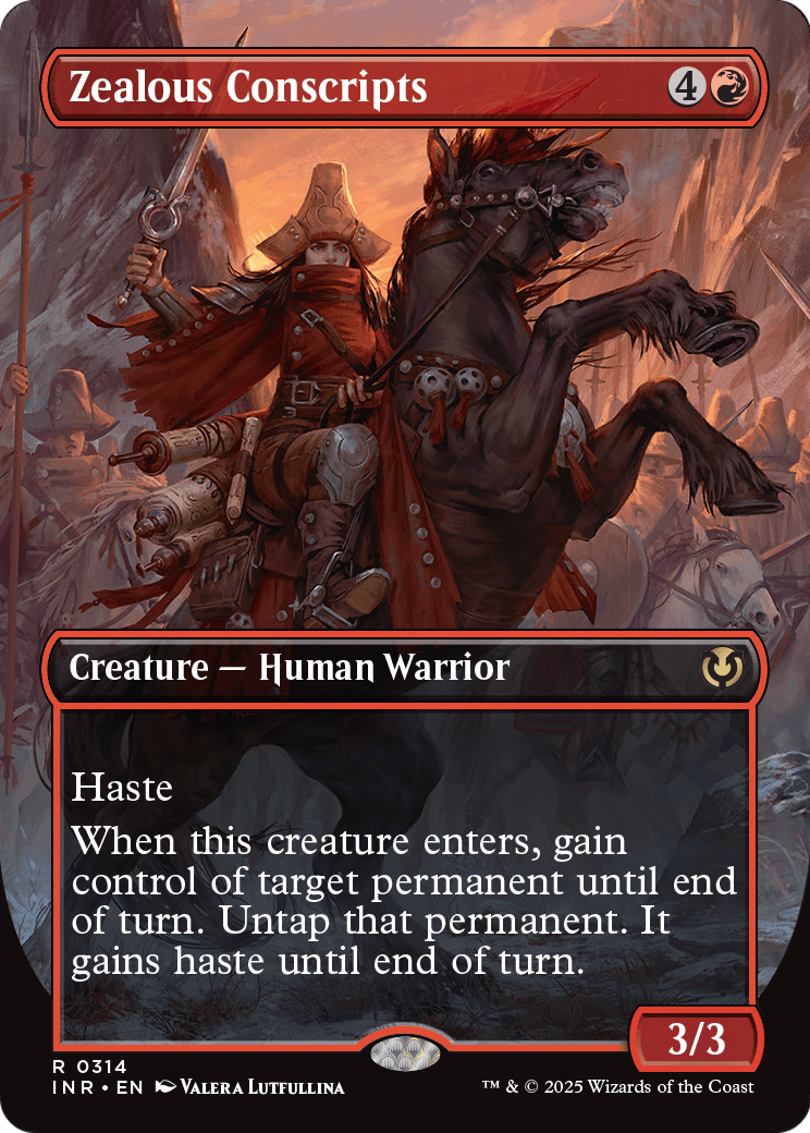 Zealous Conscripts (314) [Innistrad Remastered]  (Borderless) Foil