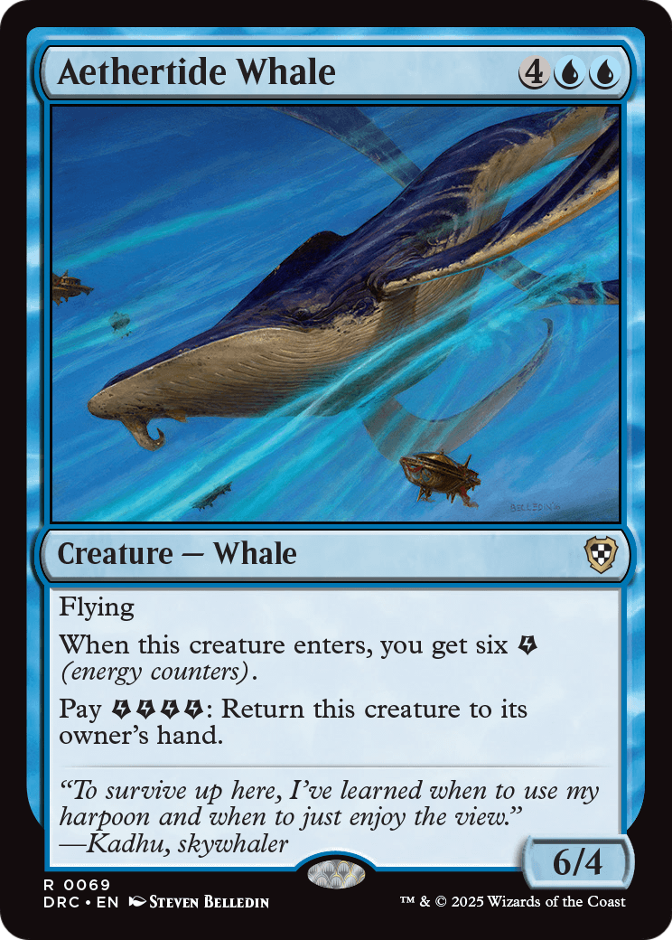 Aethertide Whale (-069) [Commander: Aetherdrift]