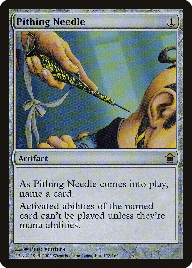 Pithing Needle [Saviors of Kamigawa] Foil