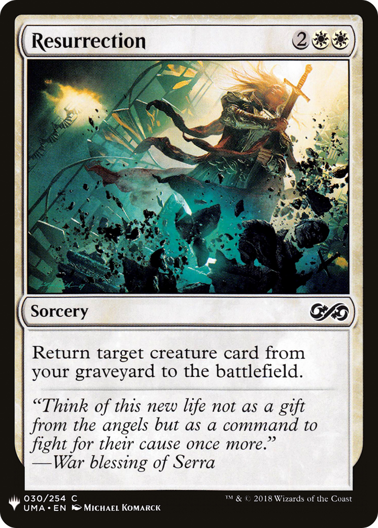 Resurrection |  (UMA-30) [The List]