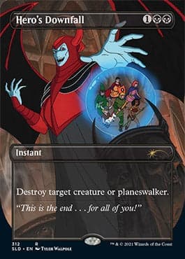 Hero's Downfall (Borderless) [Secret Lair Drop Series] Foil