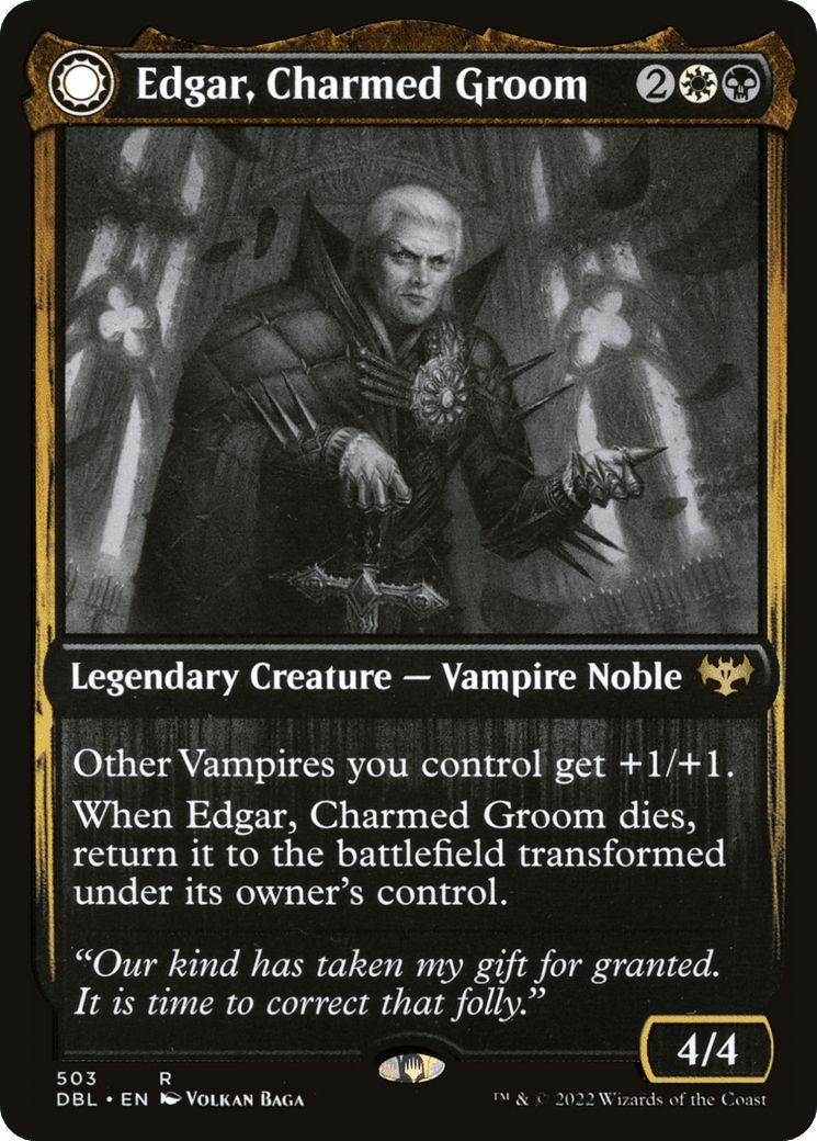 Edgar, Charmed Groom // Edgar Markov's Coffin [Innistrad: Double Feature] Foil