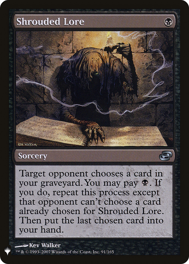 Shrouded Lore |  (PLC-91) [The List]