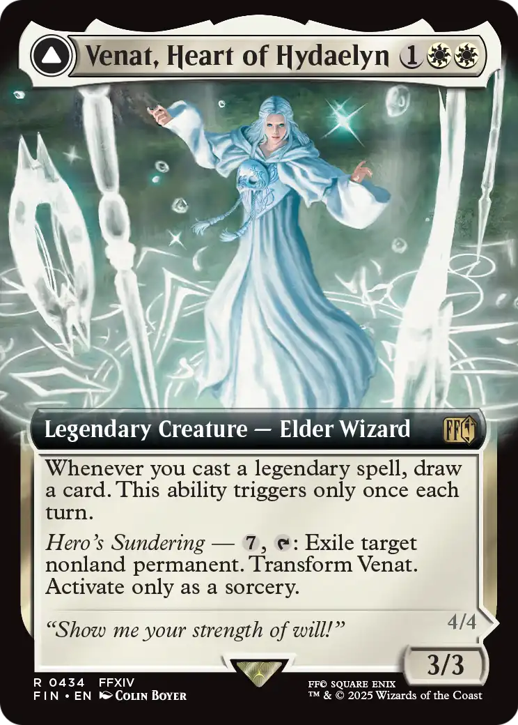 Venat, Heart of Hydaelyn // Hydaelyn, the Mothercrystal (434) [FINAL FANTASY] : (Extended Art) Foil