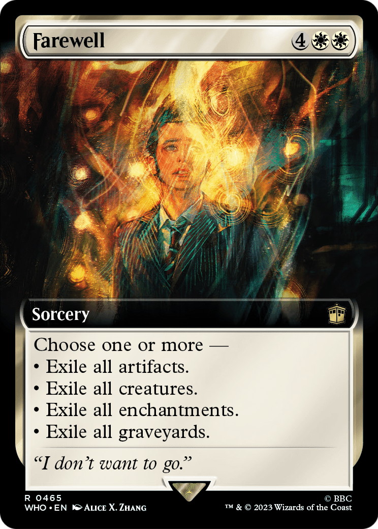 Farewell (Extended Art) [Doctor Who] Foil