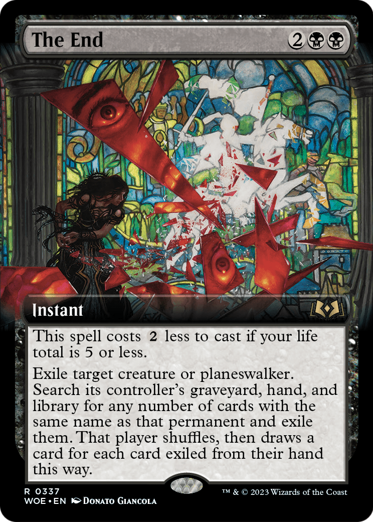 The End (Extended Art) [Wilds of Eldraine] Foil