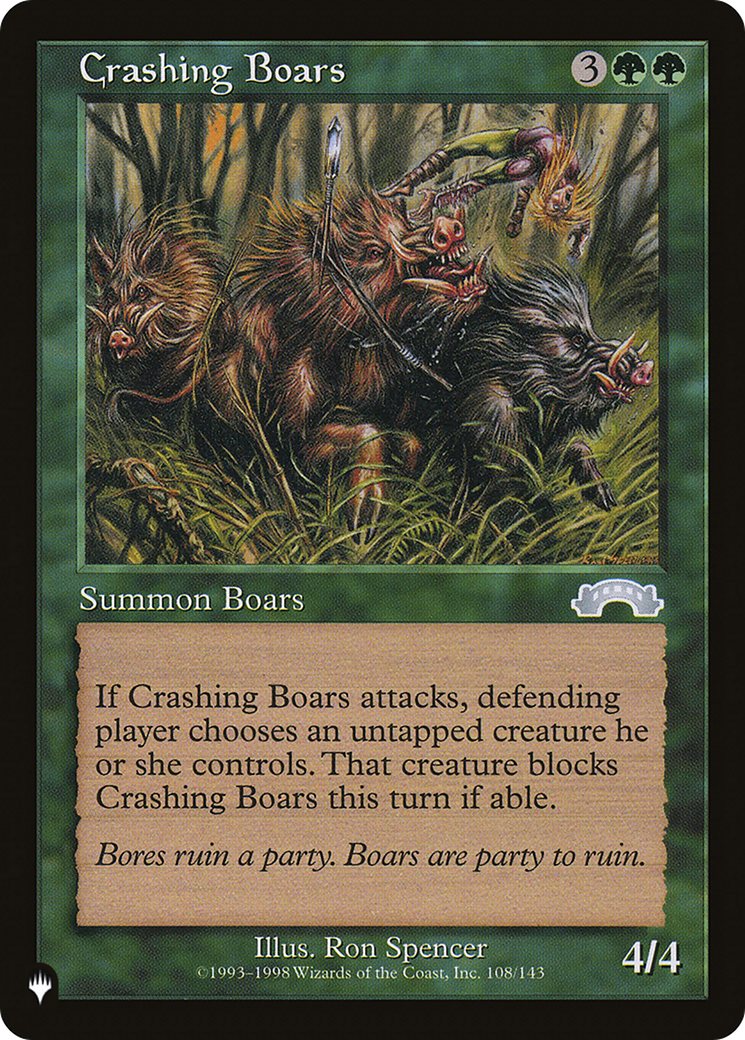 Crashing Boars |  (EXO-108) [The List]