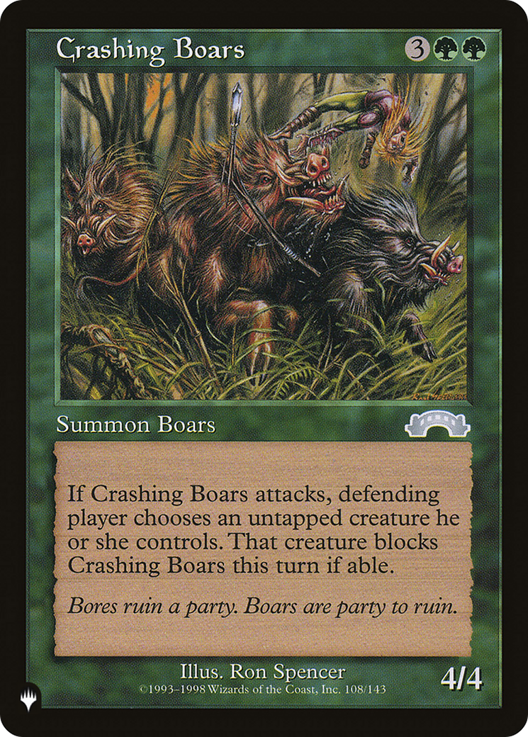 Crashing Boars |  (EXO-108) [The List]