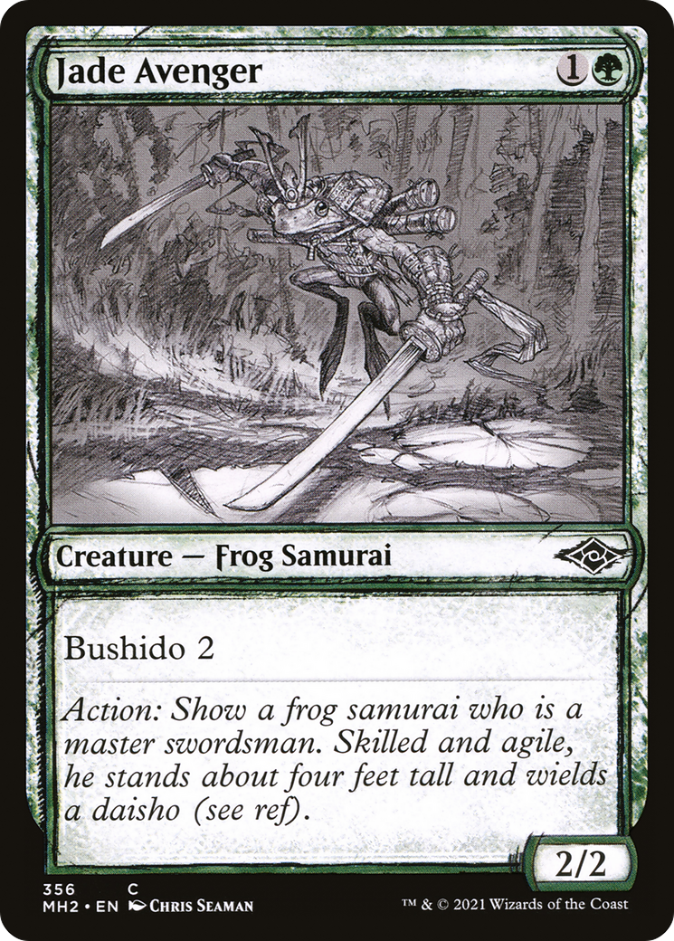 Jade Avenger (Sketch) [Modern Horizons 2] Foil
