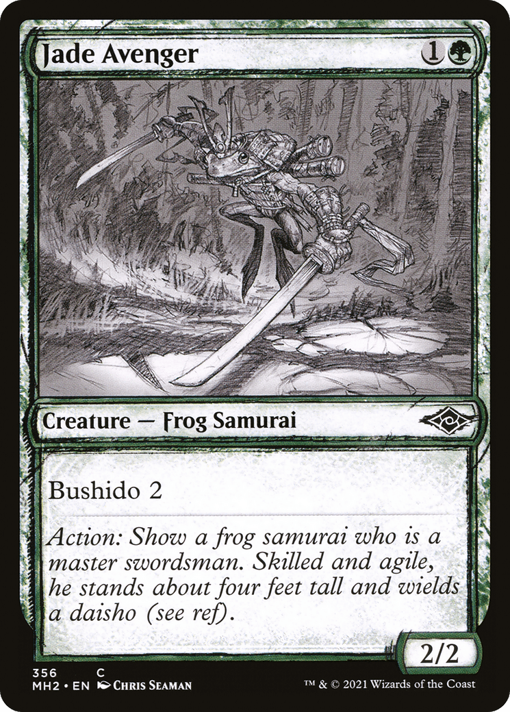 Jade Avenger (Sketch) [Modern Horizons 2] Foil