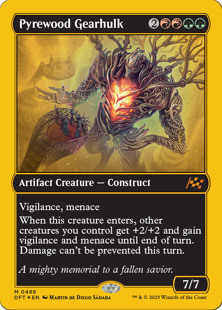 Pyrewood Gearhulk |  Foil (488) [Aetherdrift]