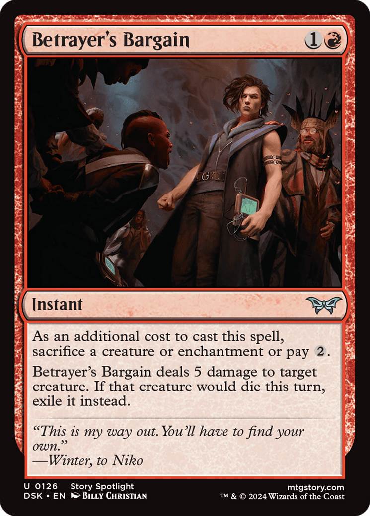 Betrayer's Bargain [Duskmourn: House of Horror] Foil