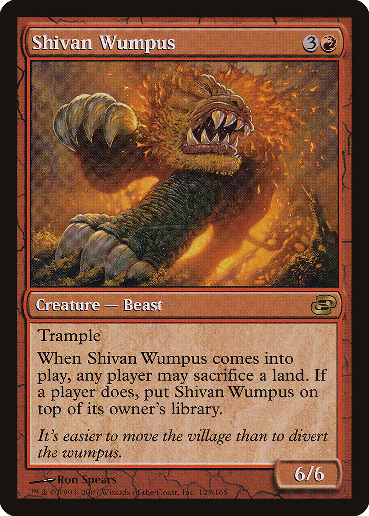 Shivan Wumpus [Planar Chaos] Foil