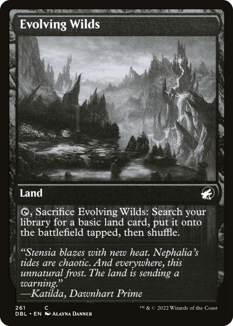 Evolving Wilds (261) [Innistrad: Double Feature] Foil